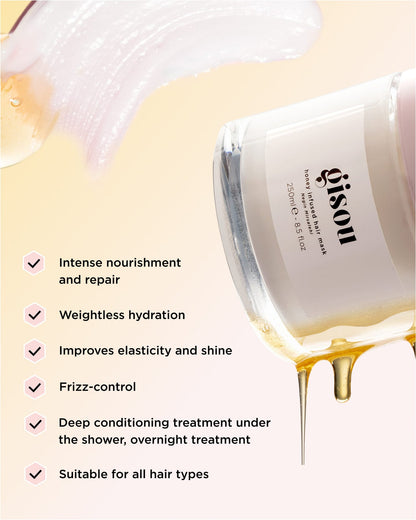 Honig-aufgepumpte Haarmaske