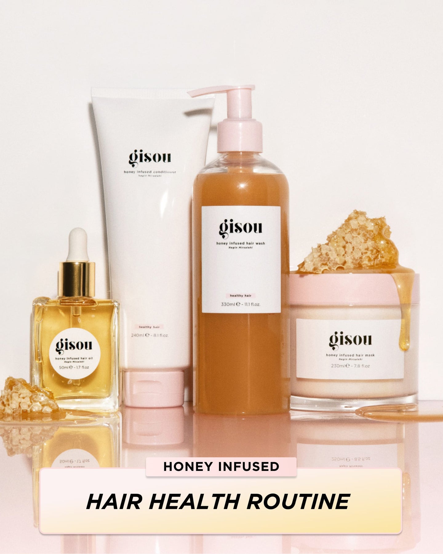 Honig-aufgepumpte Haarmaske